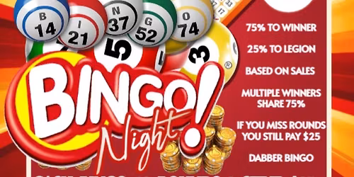 Cash Bingo Night