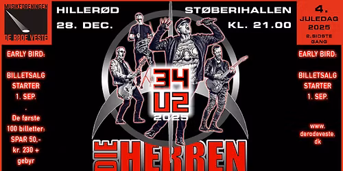 DIE HERREN 34U2 - ST\u00d8BERIHALLEN - HILLER\u00d8D