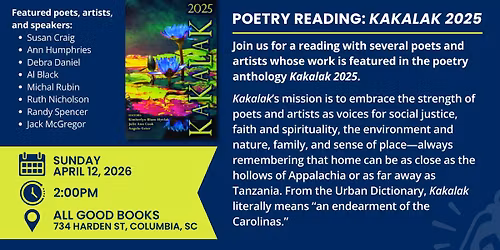 Poetry Anthology Reading: "Kakalak 2025"