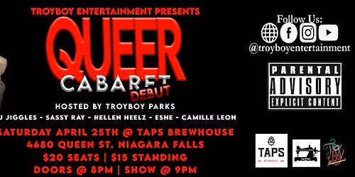 Queer Cabaret *DEBUT* - Niagara Falls - Apr. 25th