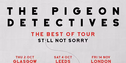 The Pigeon Detectives Manchester Tickets