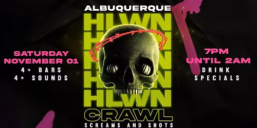 Screams & Shots Halloween Bar Crawl 2025 | Albuquerque