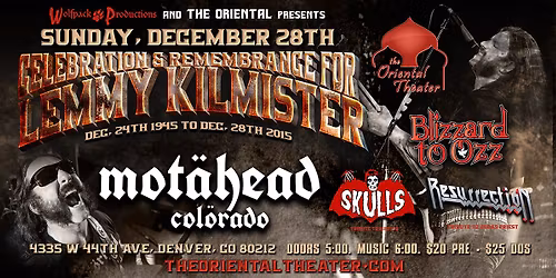 Lemmy Kilmister Celebration & Remembrance