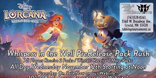 LCN PreRelease Pack Rush: Whispers in the Well