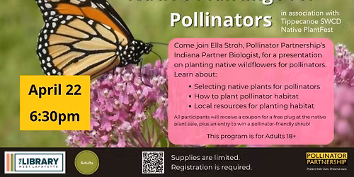 Adult Program: Native Plantings for Pollinators