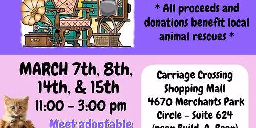 Treasures & Tails Resale and Adoption Event