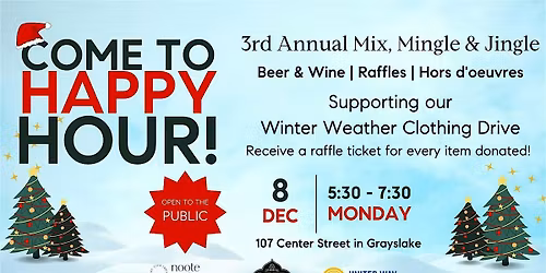 3rd Annual Mix, Mingle, and Jingle in Grayslake!