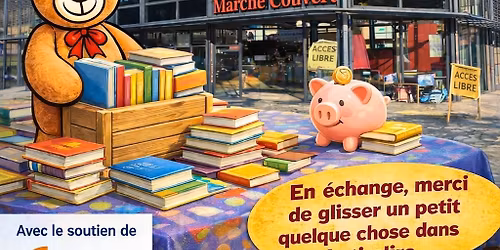 Stand au March\u00e9 d'Epinal - Librairie Solidaire de Marcel