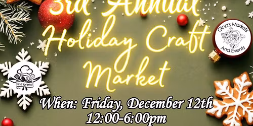 3rd Annual Holiday Craft Market 