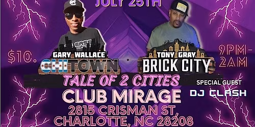 Release + House Therapy Presents Sound Factory CLT  Tale Of 2 Cities