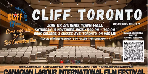 Canadian Labour International Film Festival - Toronto Screening