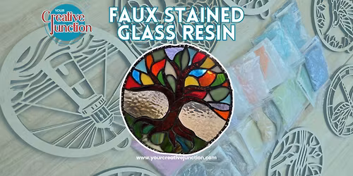 Faux Stained Glass & Resin