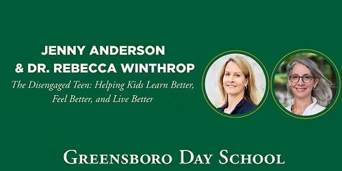 McLendon Speaker Series featuring  Jenny Anderson & Dr. Rebecca Winthrop