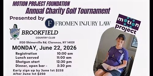 Motion Project Charity Golf Presented by Fromen Injury Law \u26f3\ud83d\udc68\ud83c\udffd\u200d\ud83e\uddbc
