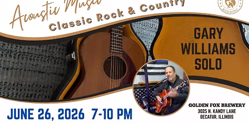 Gary Williams Solo Live at Golden Fox Brewing