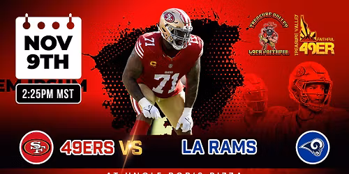 \ud83d\udd25 49ers vs Rams: Battle for the West Watch Party \ud83d\udd25