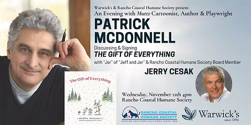 Patrick McDonnell with Jerry Cesak Rancho Coastal Fundraising Event