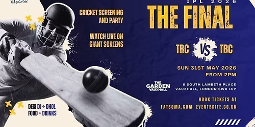 IPL 2026 Final - Live Cricket Screening and Party