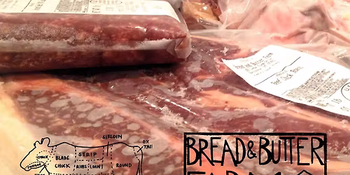 Meat sale and holiday market