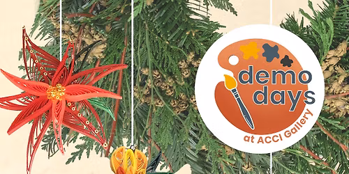 Demo Days: Holidays Edition! Paper-quilled ornaments and wreath-making!