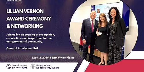 Lillian Vernon Award Ceremony & Networking (Westchester)