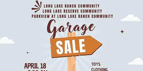 Long Lake Community Spring Garage Sale 