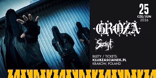 Groza | Support: SZNYT | 25\/06\/2026 | Krak\u00f3w, Klub Za\u015bcianek