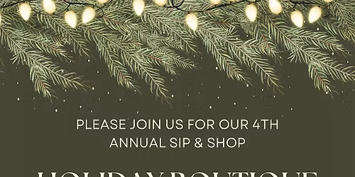 Holiday Boutique at the Barn
