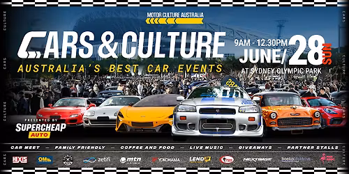Cars & Culture Sydney- 28th June - 2026