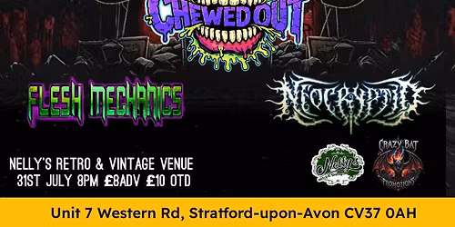 Alternative Metal Night\/Chewed Out\/Flesh Mechanics\/Neo Cryptid doors 6.30pm 