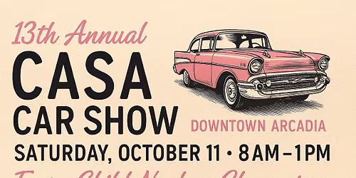 🚗 13th Annual CASA Car Show – Every Child Needs a Champion