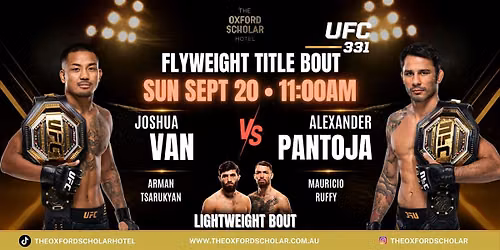 UFC 331 - Joshua Van vs Alexandre Pantoja