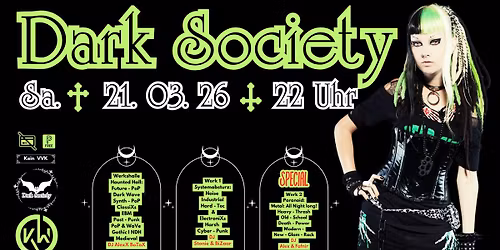 ⚜️Dark Society ⚜️ Die Party ⚜️ 21.03.26 ⚜️