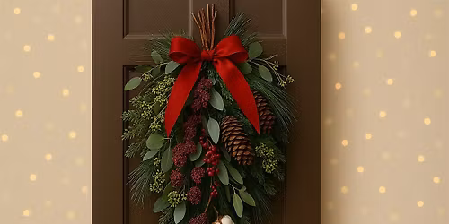 Luxury Christmas Door Swag Workshop