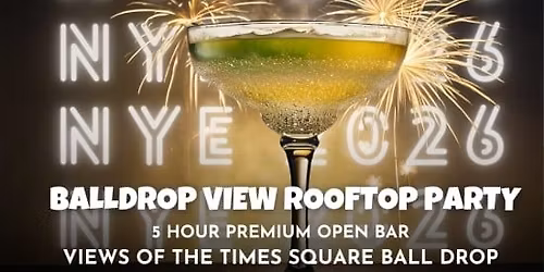 Margaritaville Rooftop New Year\u2019s Eve 2026 | Times Square Ball Drop Party