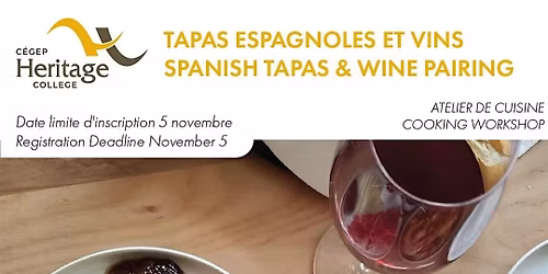 Atelier culinaire - Tapas espagnoles et vins | Spanish Tapas & Wine Pairin
