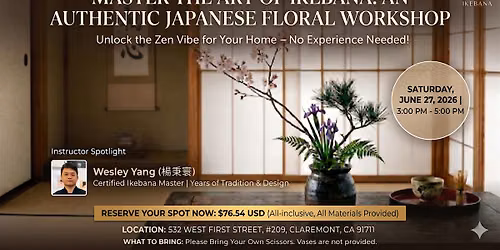 Master the Art of Ikebana: An authentic Japanese Floral Workshop