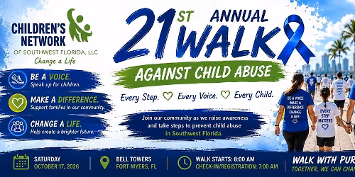 Children's Network of Southwest Florida's 21st Annual Walk to Prevent Child Abuse