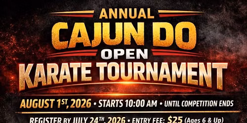 First annual Cajun Do open karate tournament