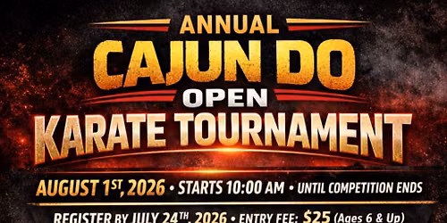 First annual Cajun Do open karate tournament