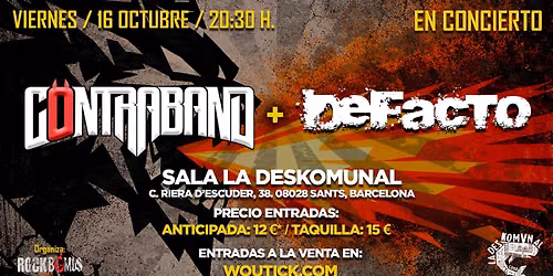 C\u00f6ntraband + DeFacto en concierto