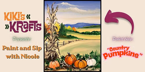 "Country Pumpkins" Paint and Sip - includes mimosas and light bites!