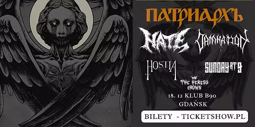 Gryf Metal X-Mass Festival Patriarkh \/ Hate \/ Hostia \/ Damnation Gda\u0144sk B90