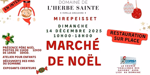 March\u00e9 de no\u00ebl du Domaine de l'Herbe Sainte