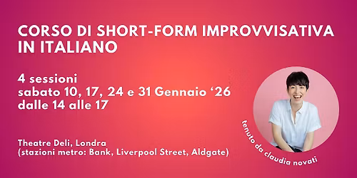 Corso di Short-Form Improvvisativa per Principianti (in Italiano)
