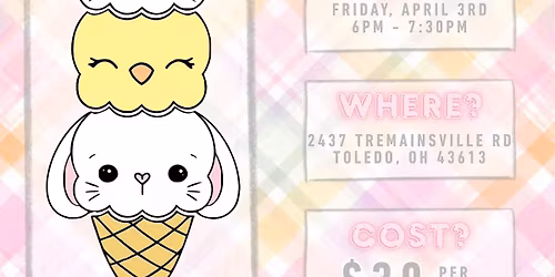 Easter Ice Cream Sugar Cookie Decorating Class