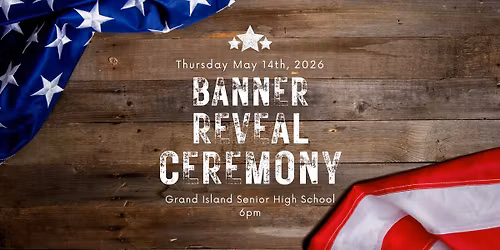Grand Island Hometown Hero Banner Reveal Ceremony