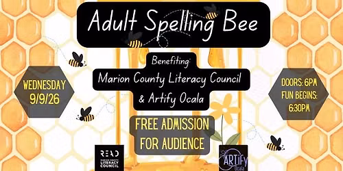 2026 Adult Spelling Bee (to Benefit Marion Literacy & Artify Ocala) 