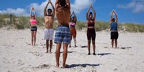 Yoga on the beach in South Beach