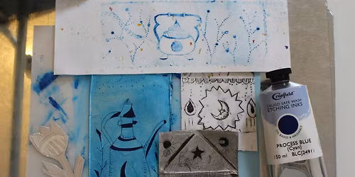 Quiet Session -Family Print making